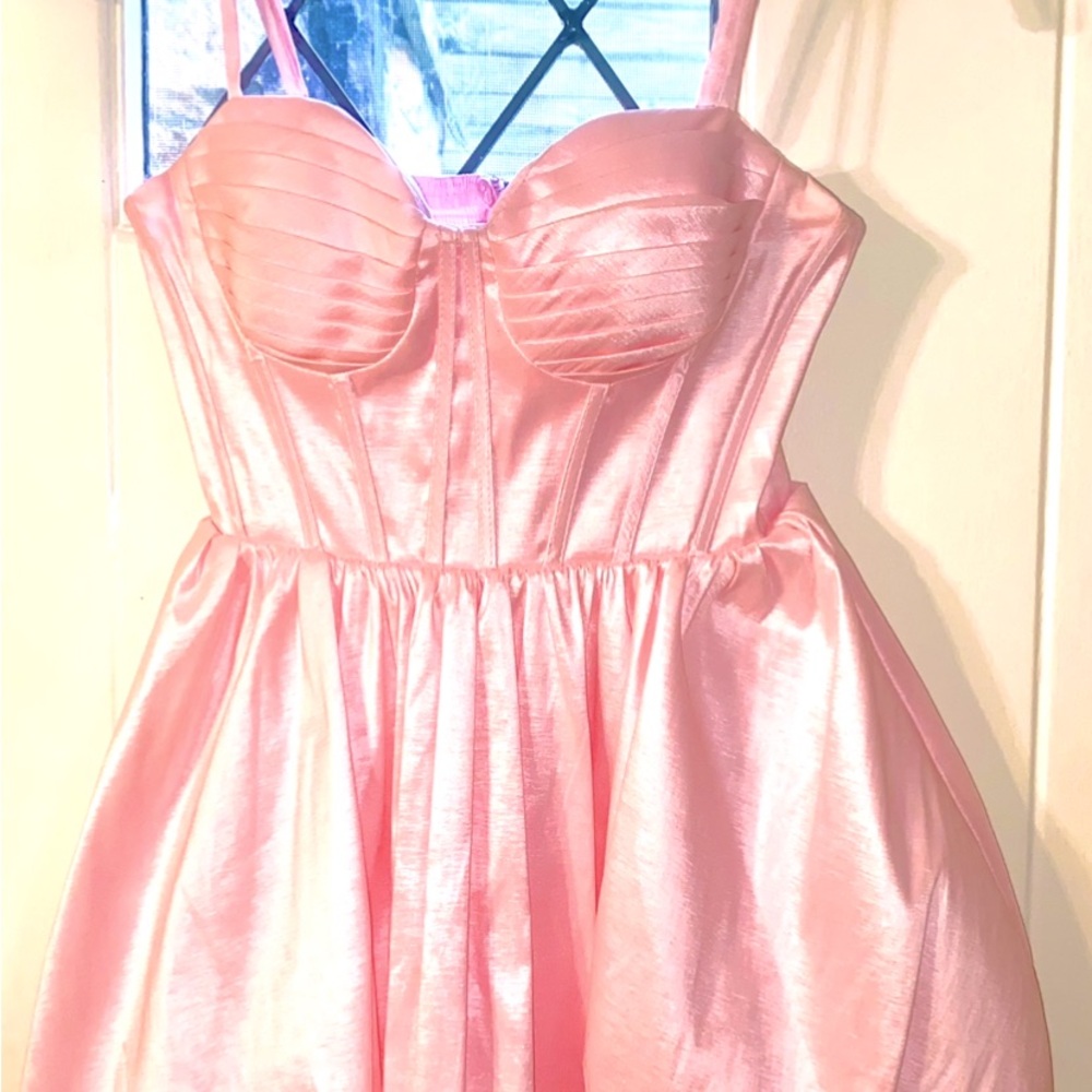 Pale pink dance dress, perfect for hoco!